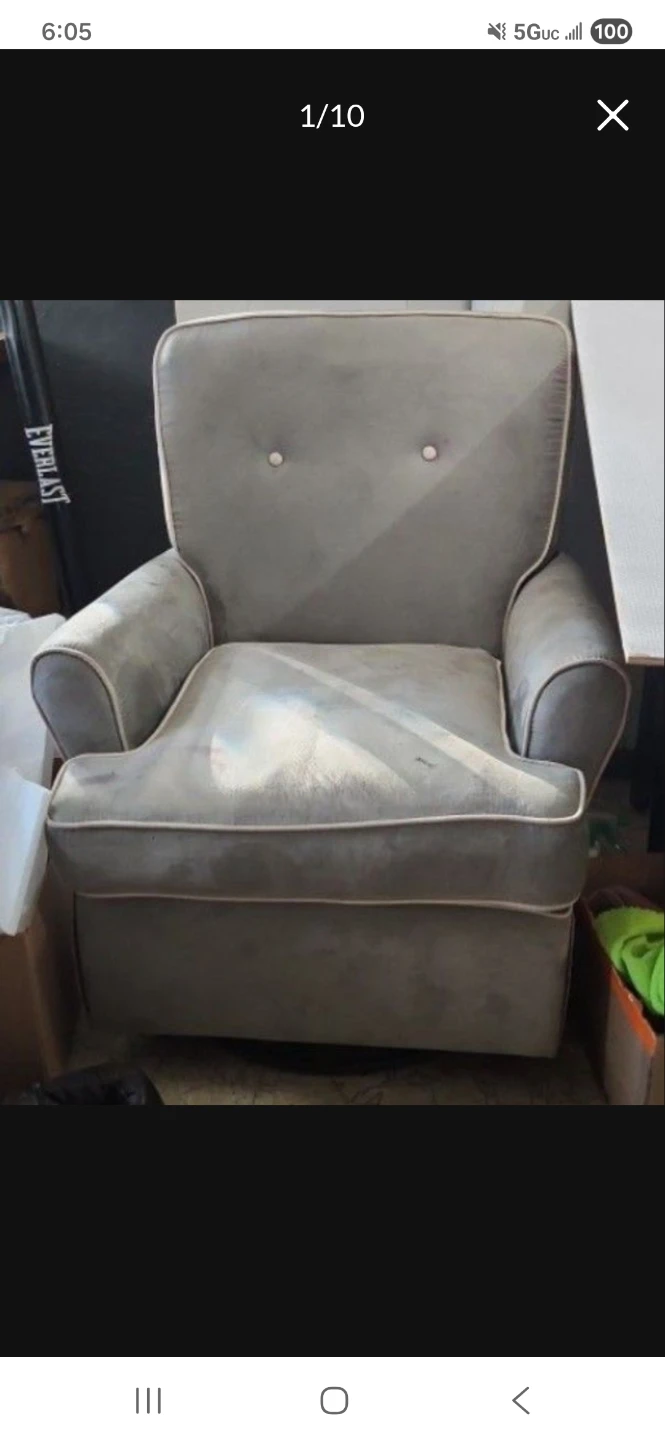 Rocking Chair Needs Clean Or Covers Otherwise Works Fine