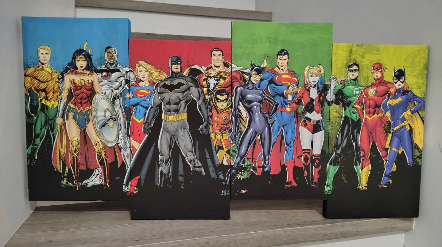 ​DC Comics Justice League & Icons 4-Panel Canvas Art - photo 2