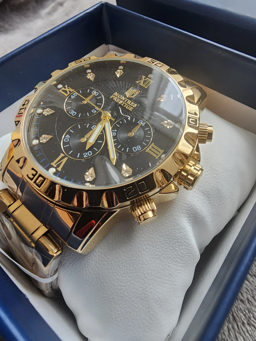 Invicta Montres Prestige Men's Watch - 44mm, Gold (AIC-MPW-0330) - photo 3
