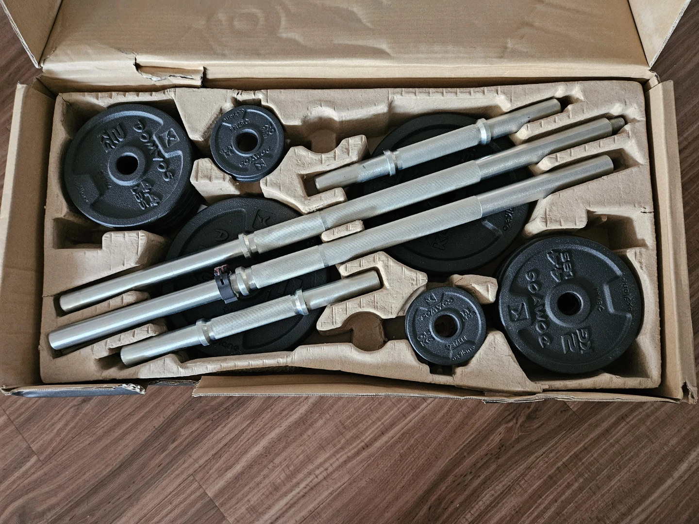 Decathlon DOMYOS Barbell and Weight Set - 50KG - photo 3