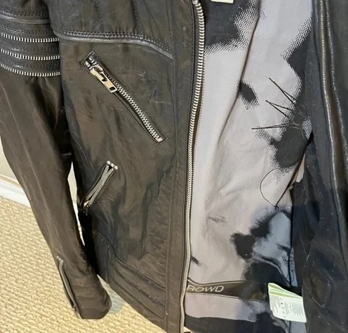Diesel Black Leather Biker Jacket - photo 4