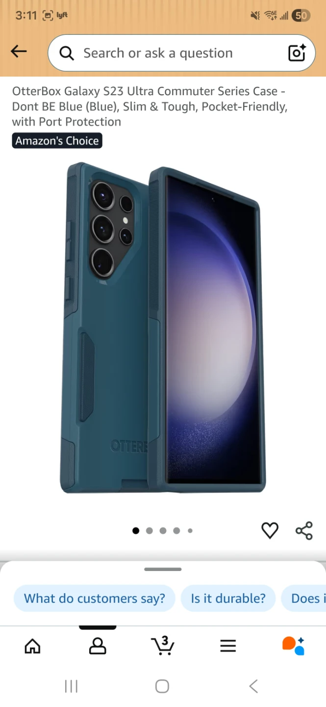 OtterBox Galaxy S23 Ultra Commuter Series Case - Blue - photo 2