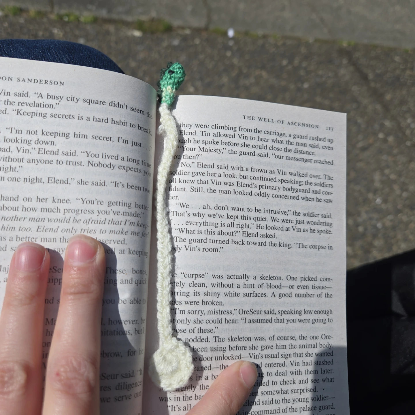 Handmade micro-crochet Dinosaur Bookmark 🌱 - photo 2