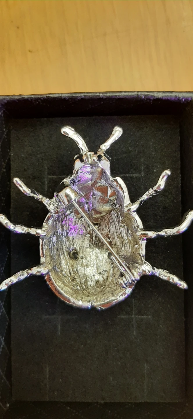 Ladybug Brooch with Rhinestones - photo 3