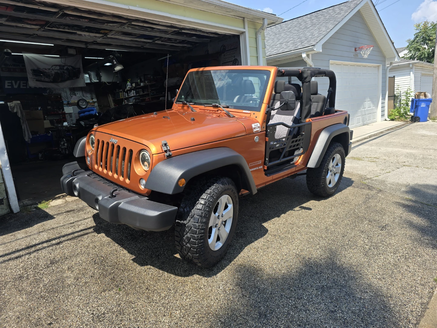 Orange Jeep Wrangler Sport - photo 5
