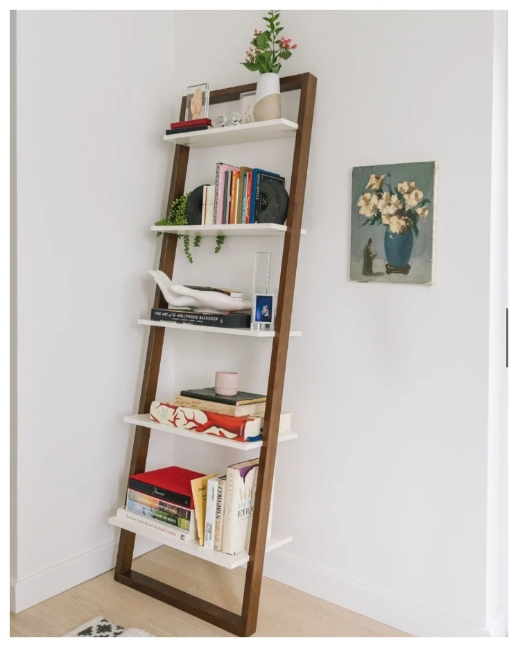 2 West Elm leaning shelves