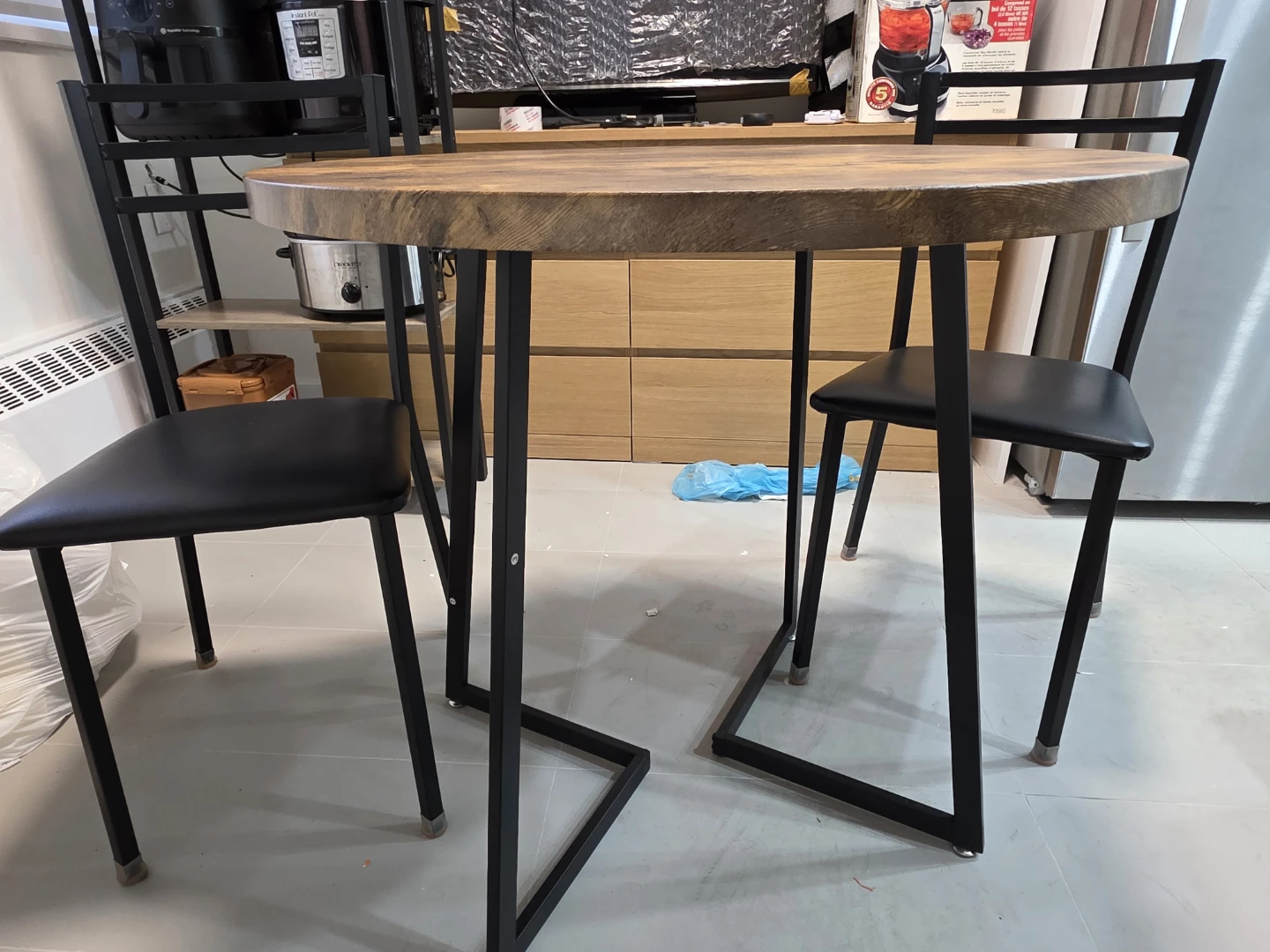 Two-person Bistro Dining Set (Black/Brown) - photo 4