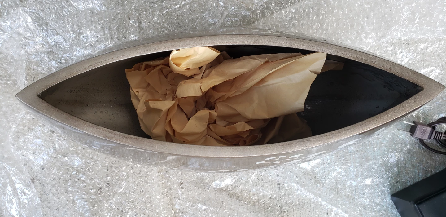 Decorative Vase with Ginkgo Leaf Design - photo 2