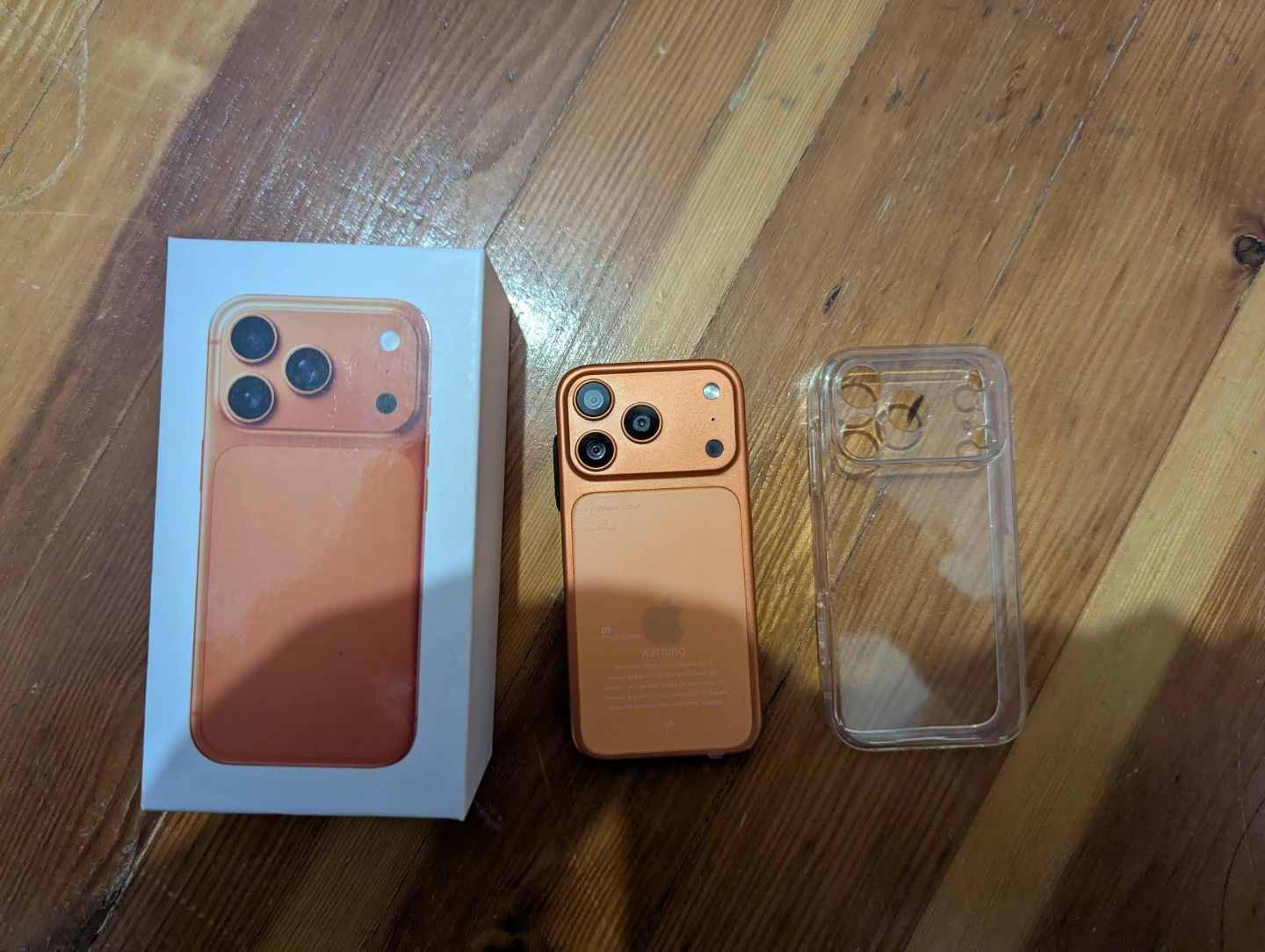 Orange Mini Smartphone with Case and Charger - photo 2