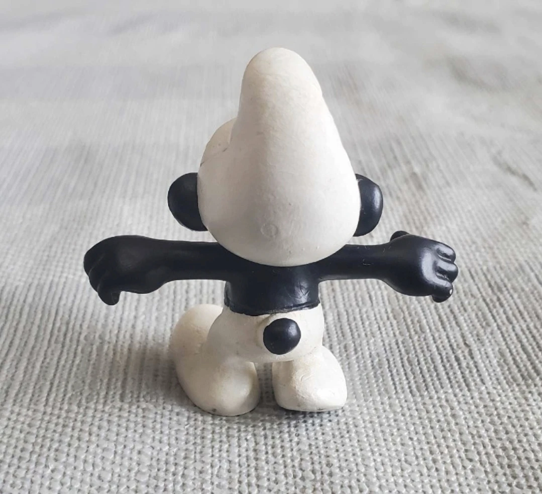 Vintage Peyo Schelich Angry smurf red eyes - photo 3