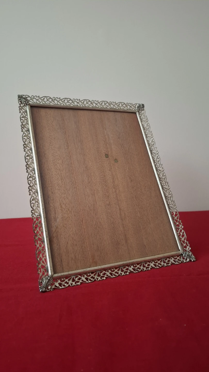 Vintage Ornate Silver Tone Photo Frame - photo 2
