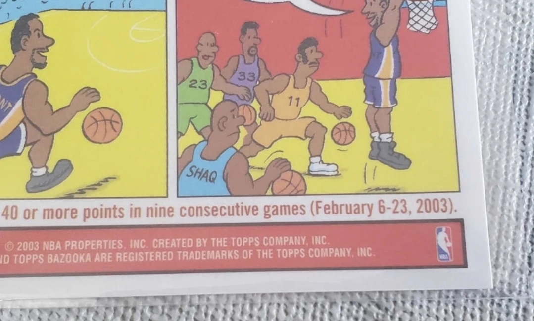 2003-2004 Topps bazooka comic basketball card Kobe Bryant - photo 4