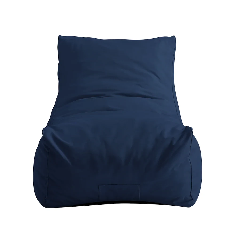 Navy Blue Bean Bag Lounge Chair - photo 2
