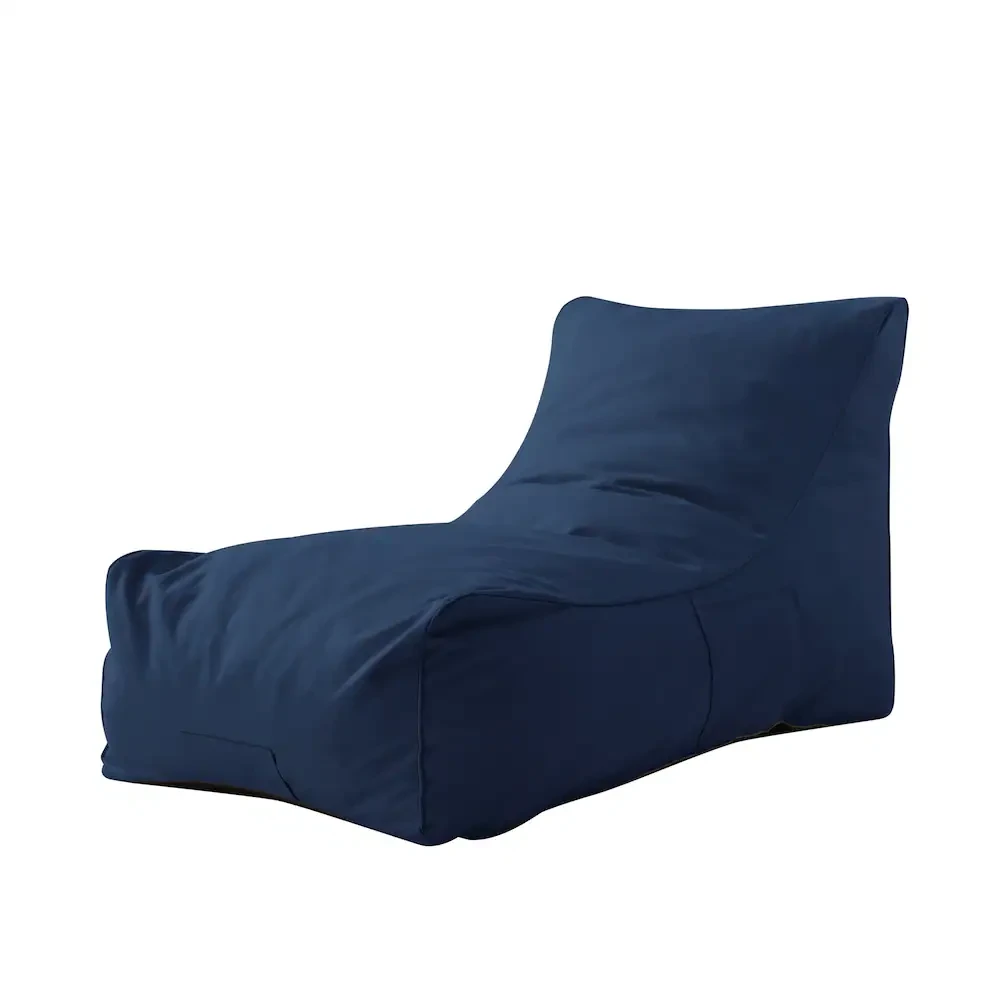 Navy Blue Bean Bag Lounge Chair - photo 3