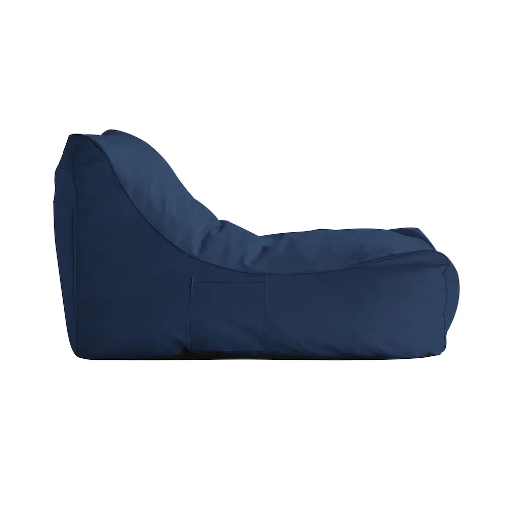 Navy Blue Bean Bag Lounge Chair - photo 4