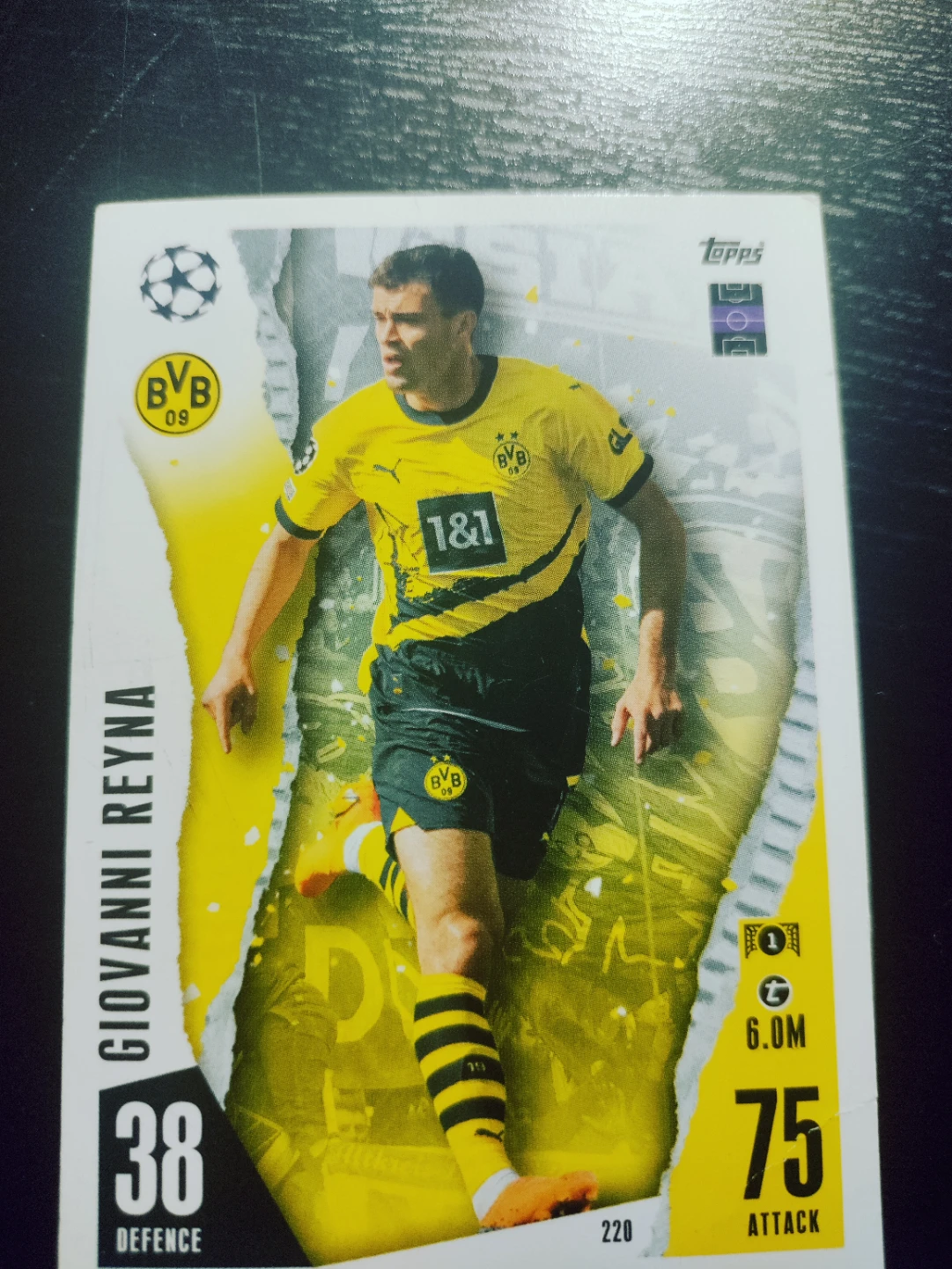 Topps Match Attax Giovanni Reyna Trading Card