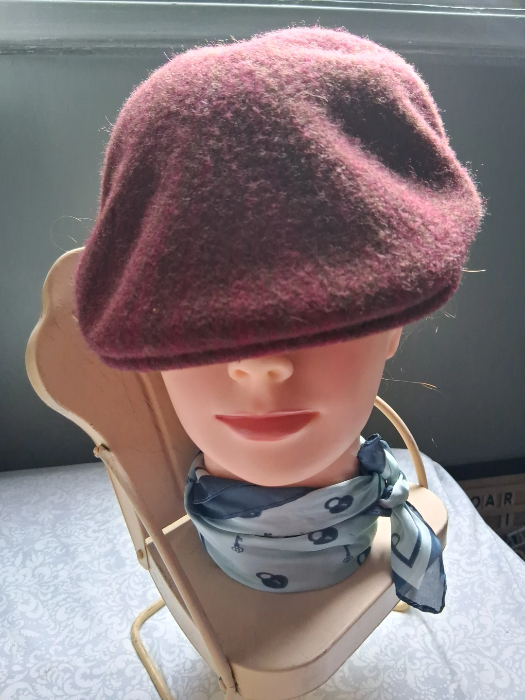 Kangol Beret Hat - Medium - Red Melange