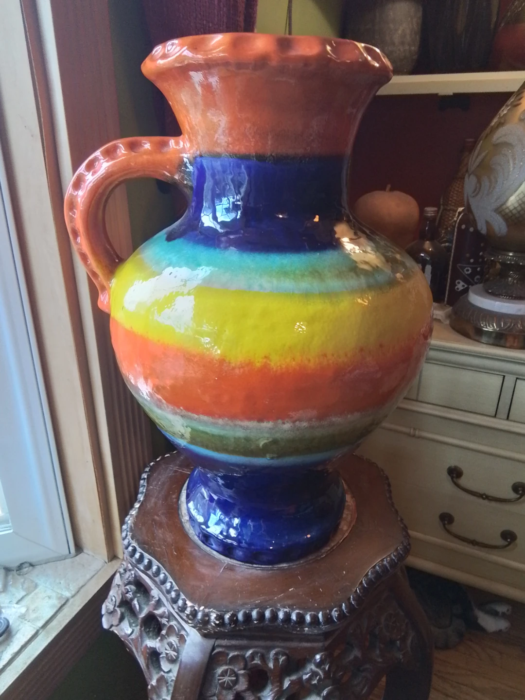 Vintage MCM Carstens Tönnieshof West German Pottery Vase