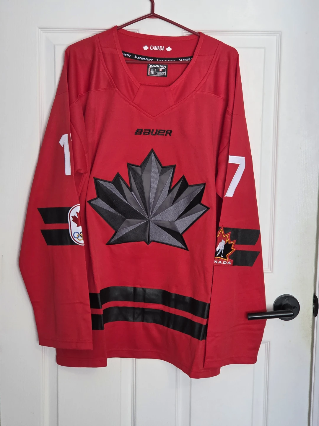 Macklin Celebrini Jersey - #17 - Canada Men's Olympic Jersey - photo 2