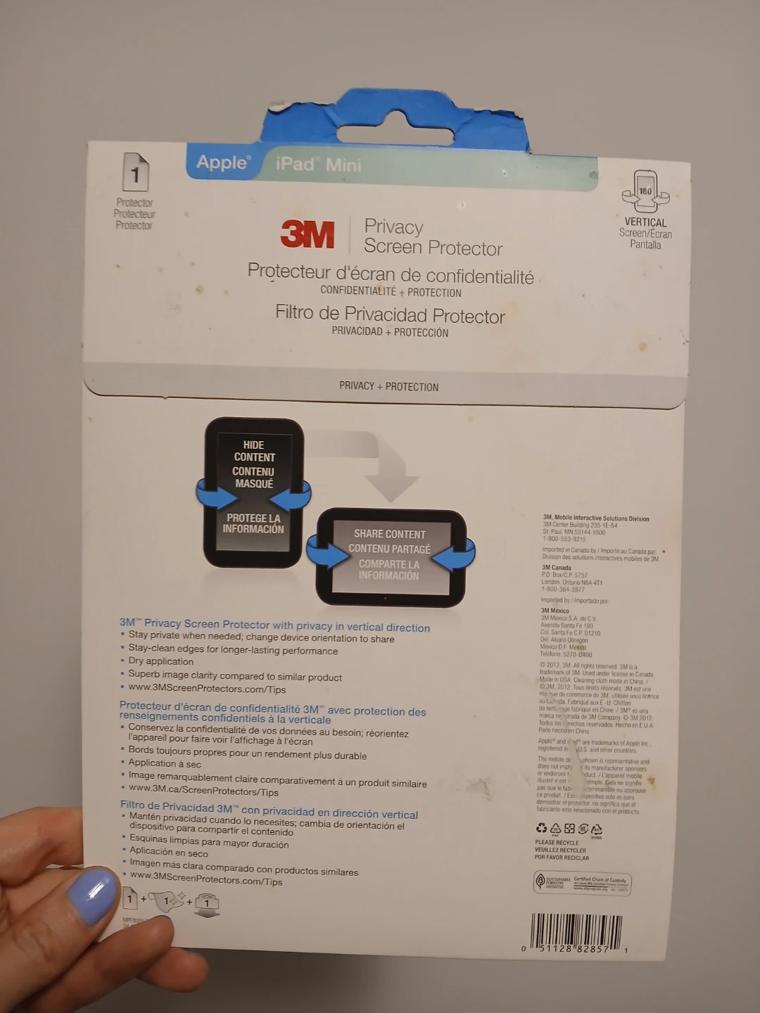3M Privacy Screen Protector for Apple iPad Mini - photo 2