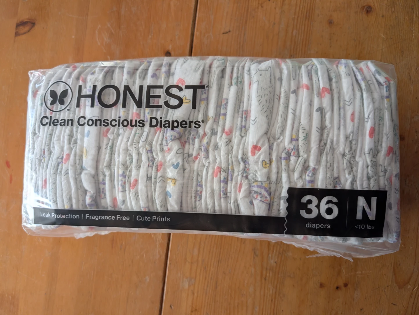 Honest Newborn Diapers 36 Pack