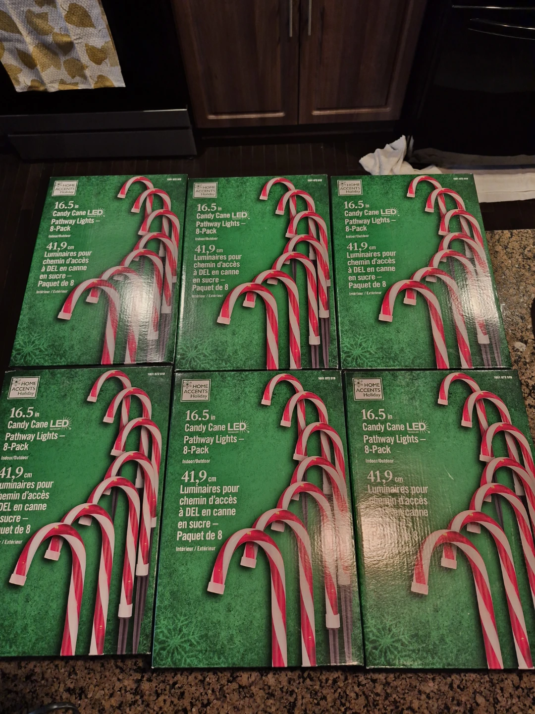 Candy cane pathway lights,  NEW.
