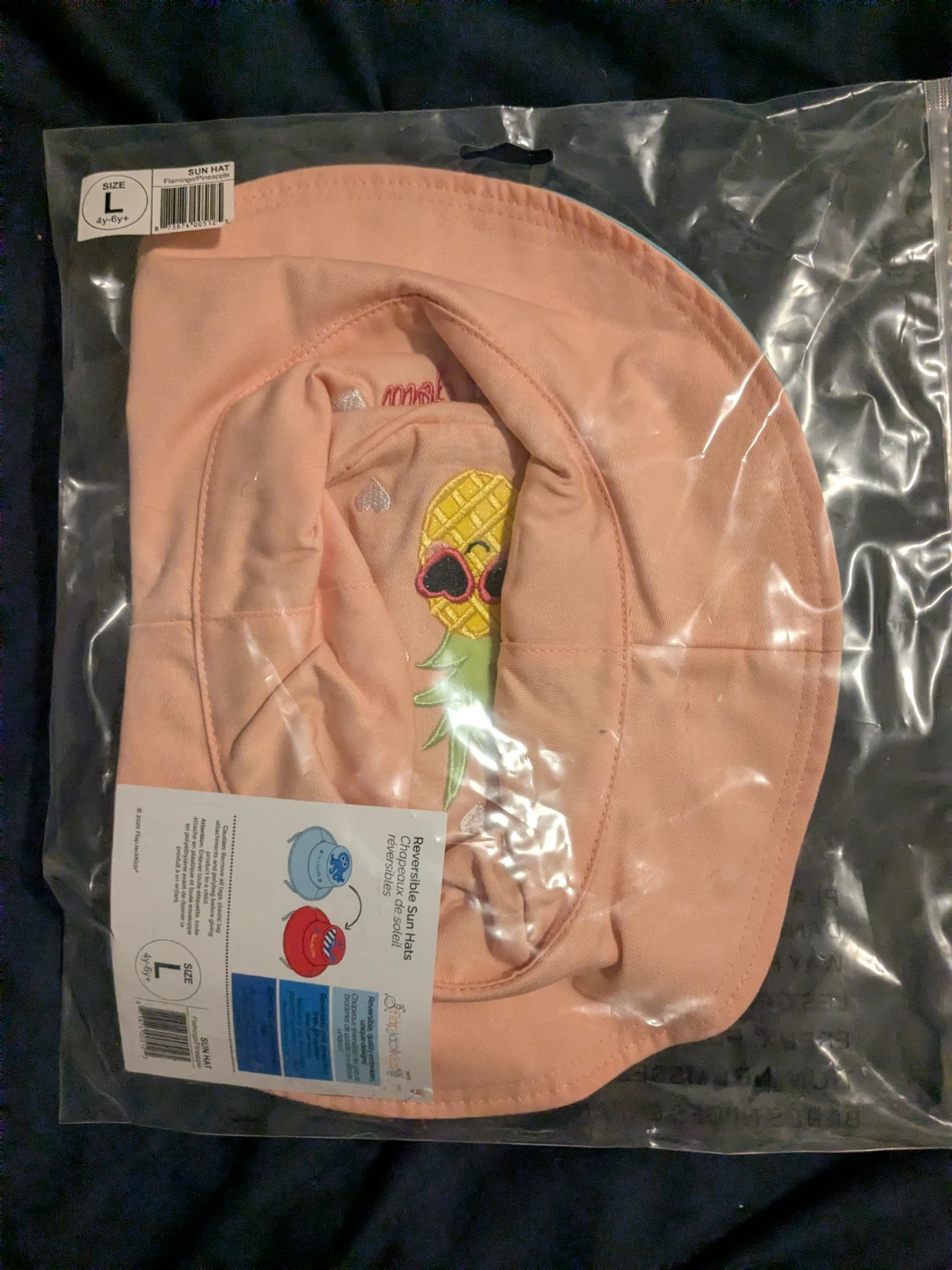 NEW Flapjacks Reversible Sun Hat - Size L (Flamingo/Pineapple) - photo 2