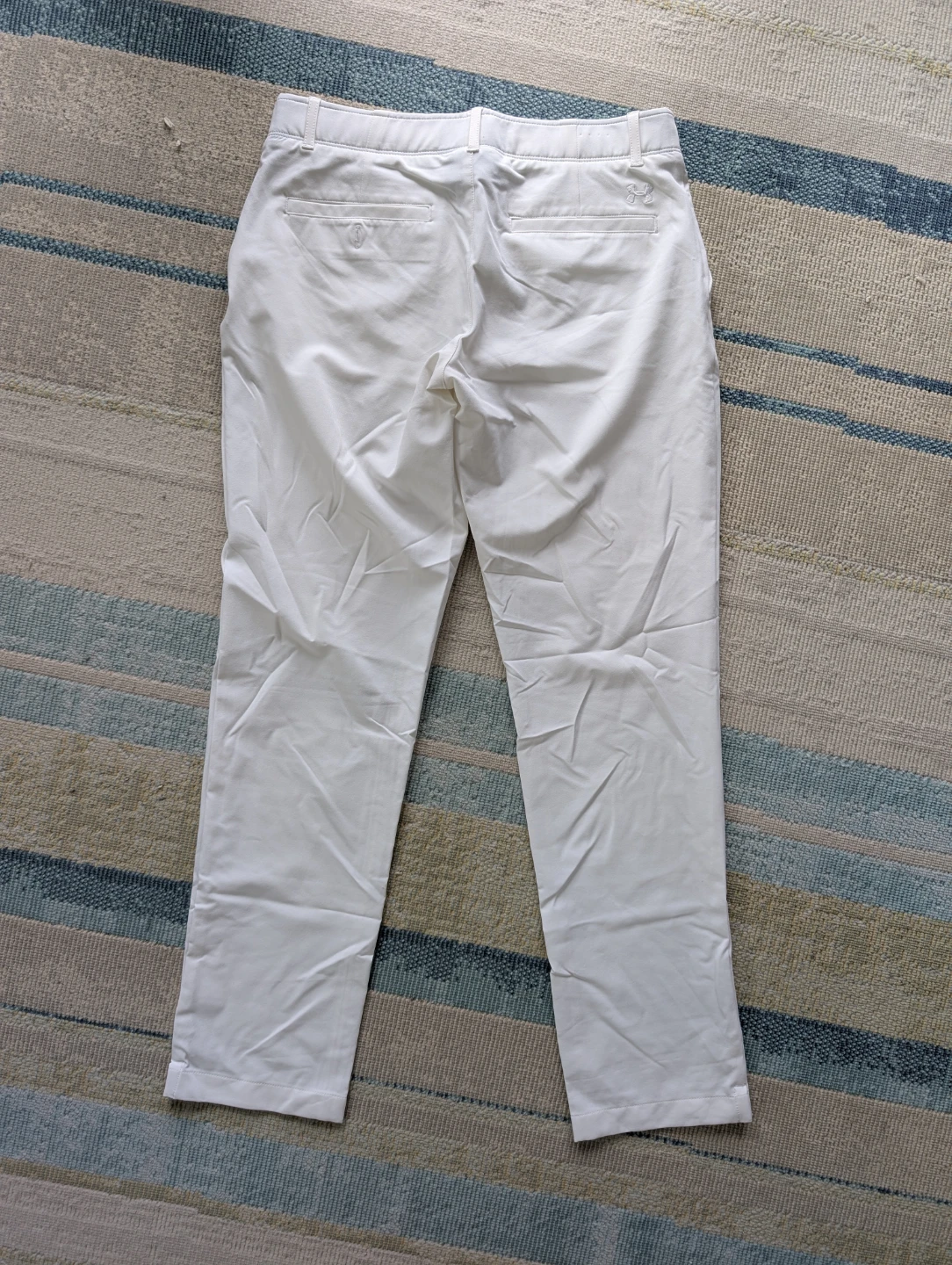 Under Armour White Fitted Golf Pants Size 6 - photo 2