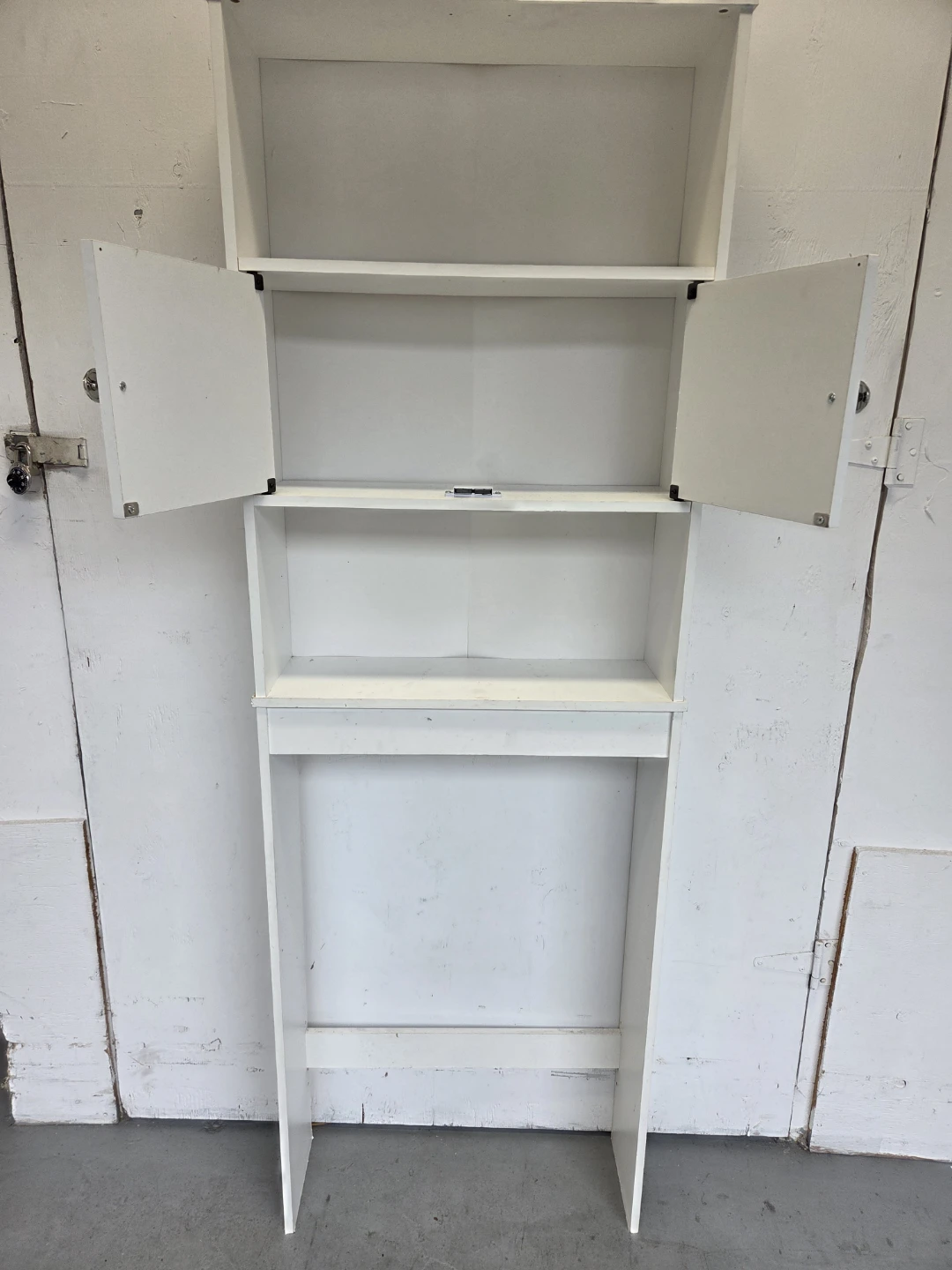 White Over-the-Toilet Storage Shelf - photo 2