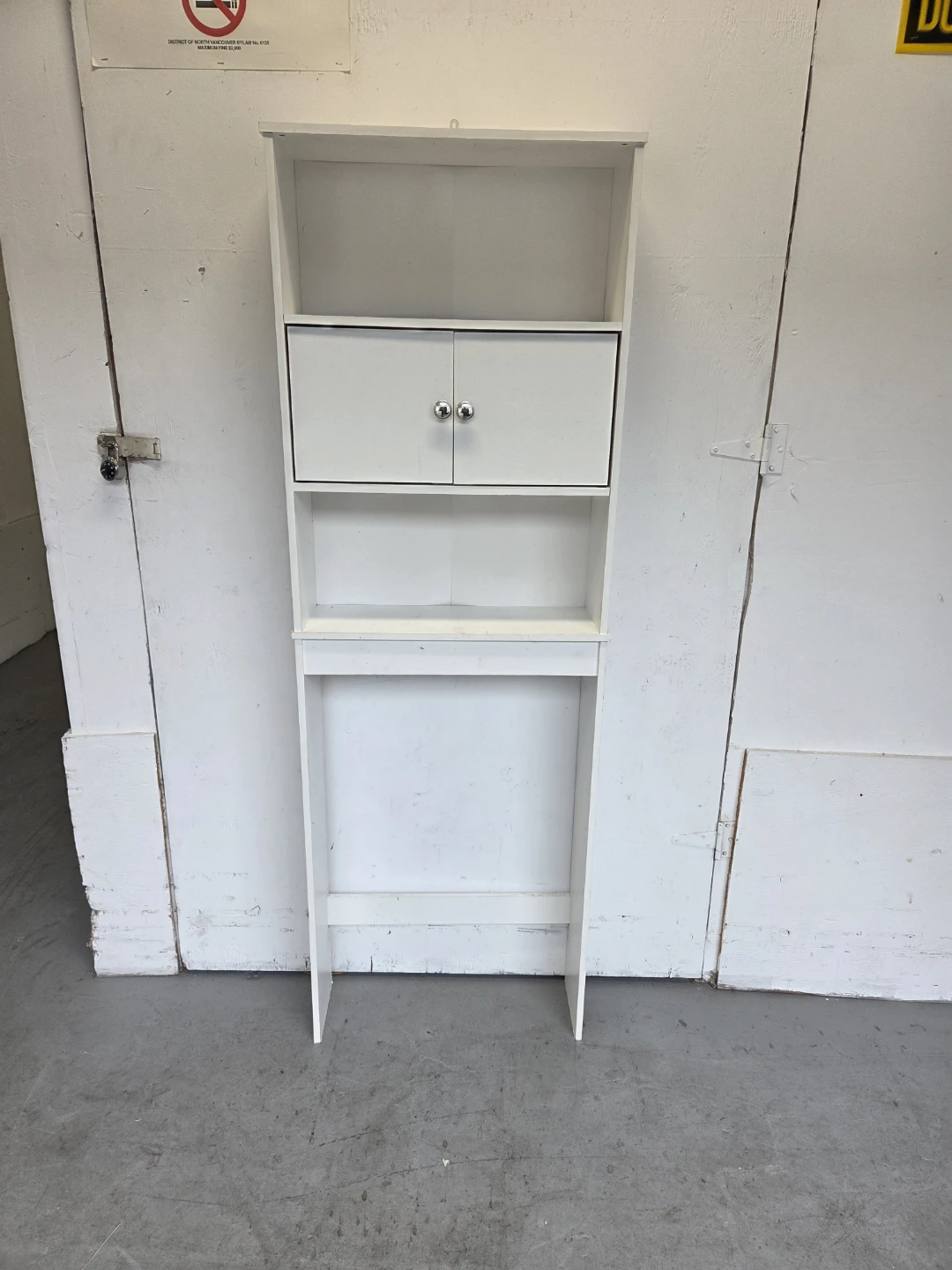 White Over-the-Toilet Storage Shelf - photo 3