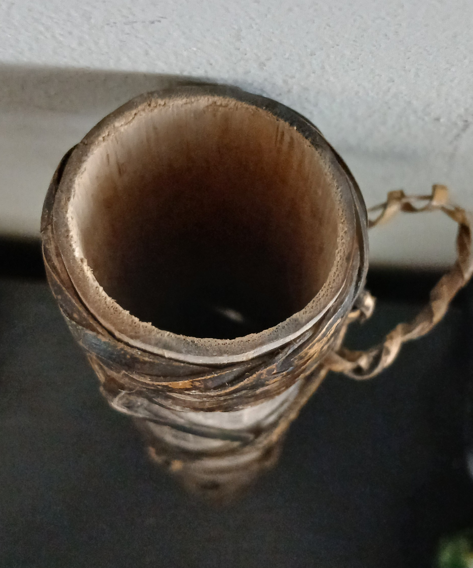 Handmade Bamboo Tube with Wooden Bird Stopper - photo 5