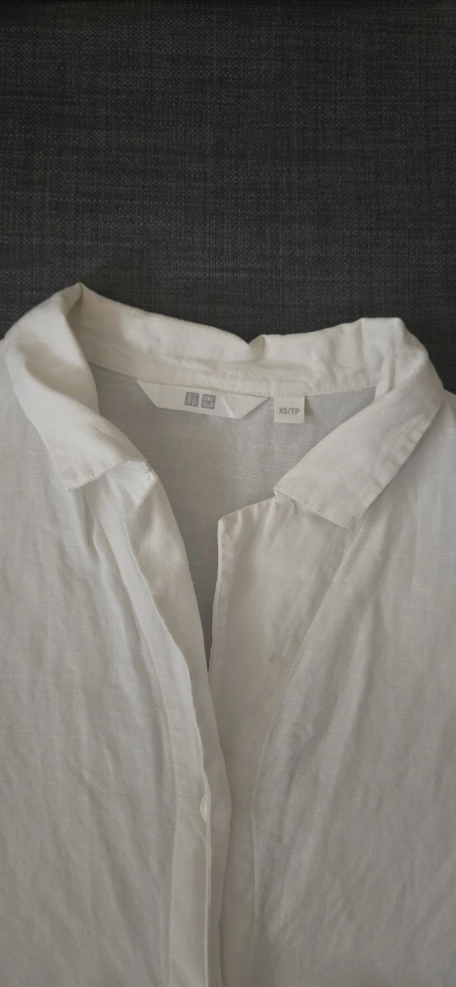 Uniqlo White Linen Blend Shirt - XS - photo 2
