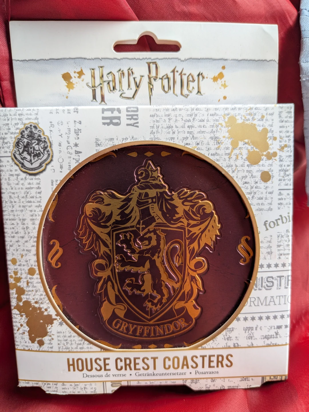 Harry Potter House Crest Coasters - Brand New
