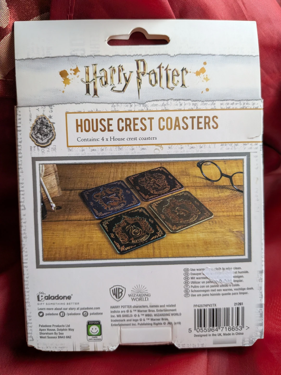 Harry Potter House Crest Coasters - Brand New - photo 2