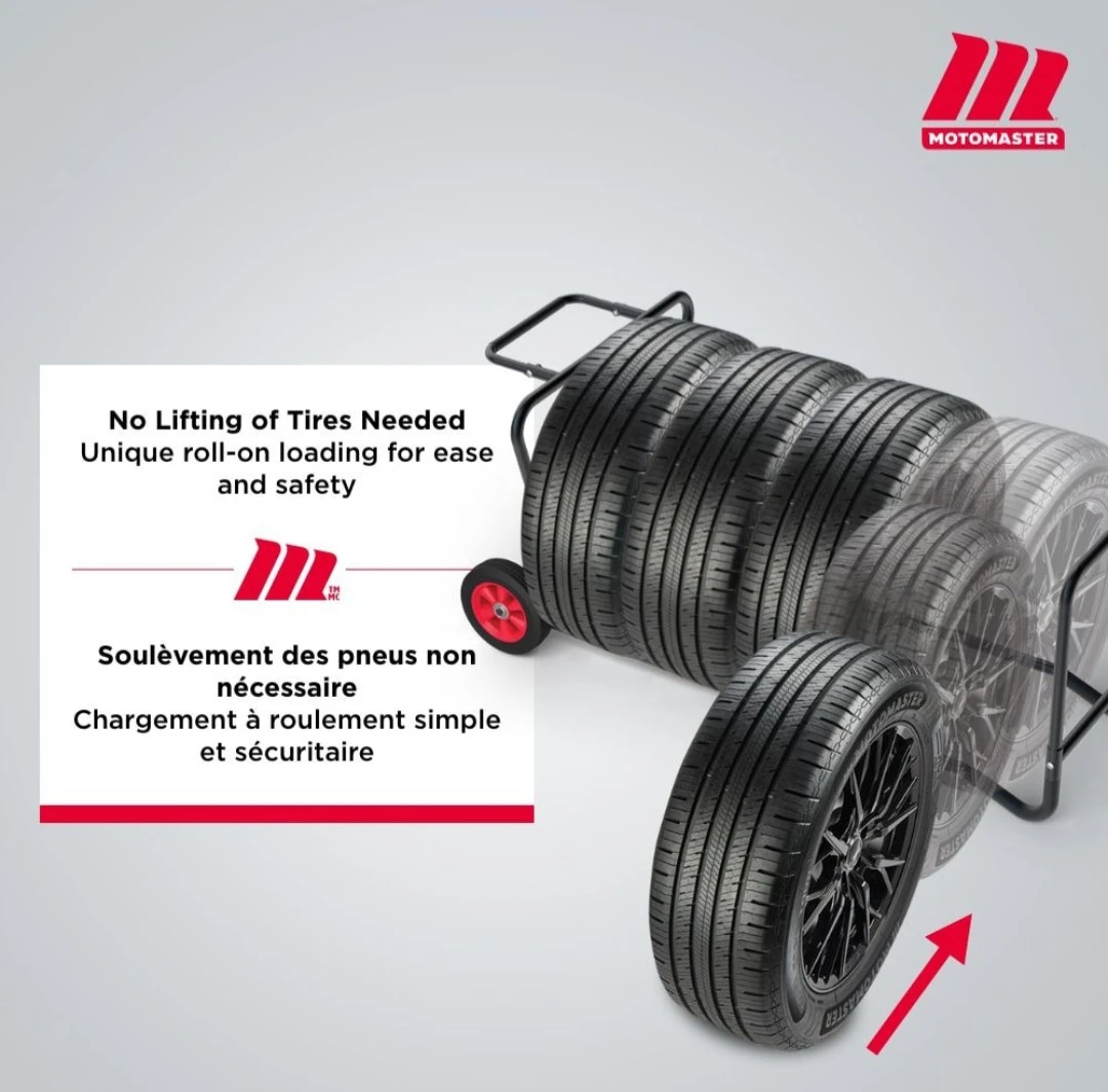 MotoMaster Roll-On Tire Dolly with Adjustable Height 300lb - photo 2