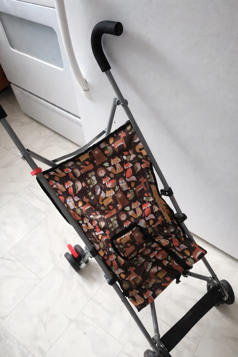 Lightweight Stroller with Cute Woodland Animal Print