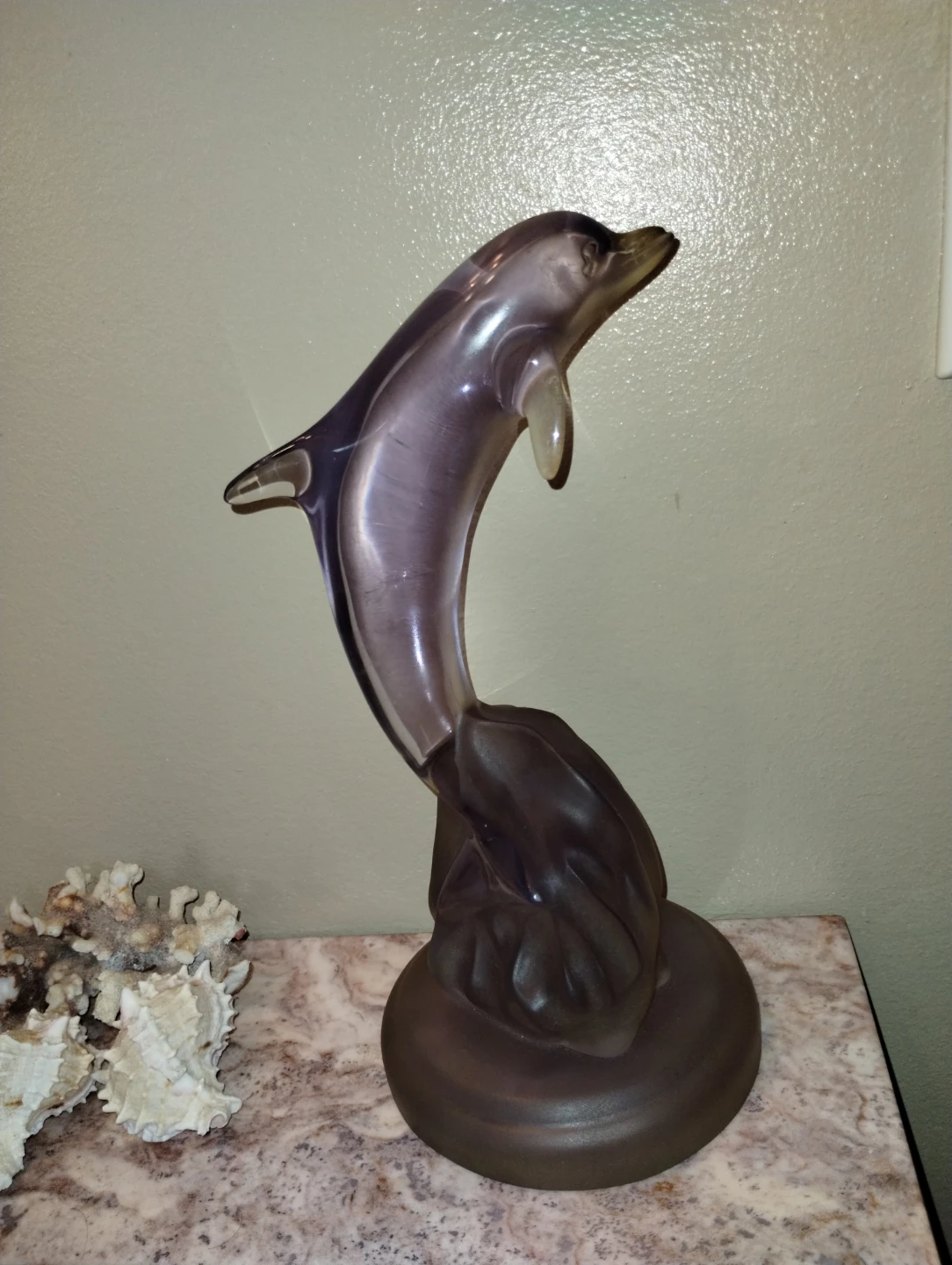 Glass Dolphin Sculpture - photo 2