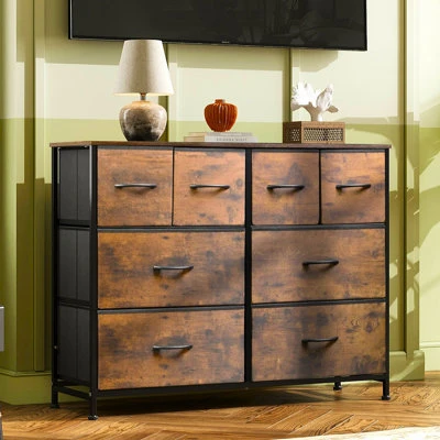 8-Drawer Dresser with Wood-Look Fabric Drawers - photo 3