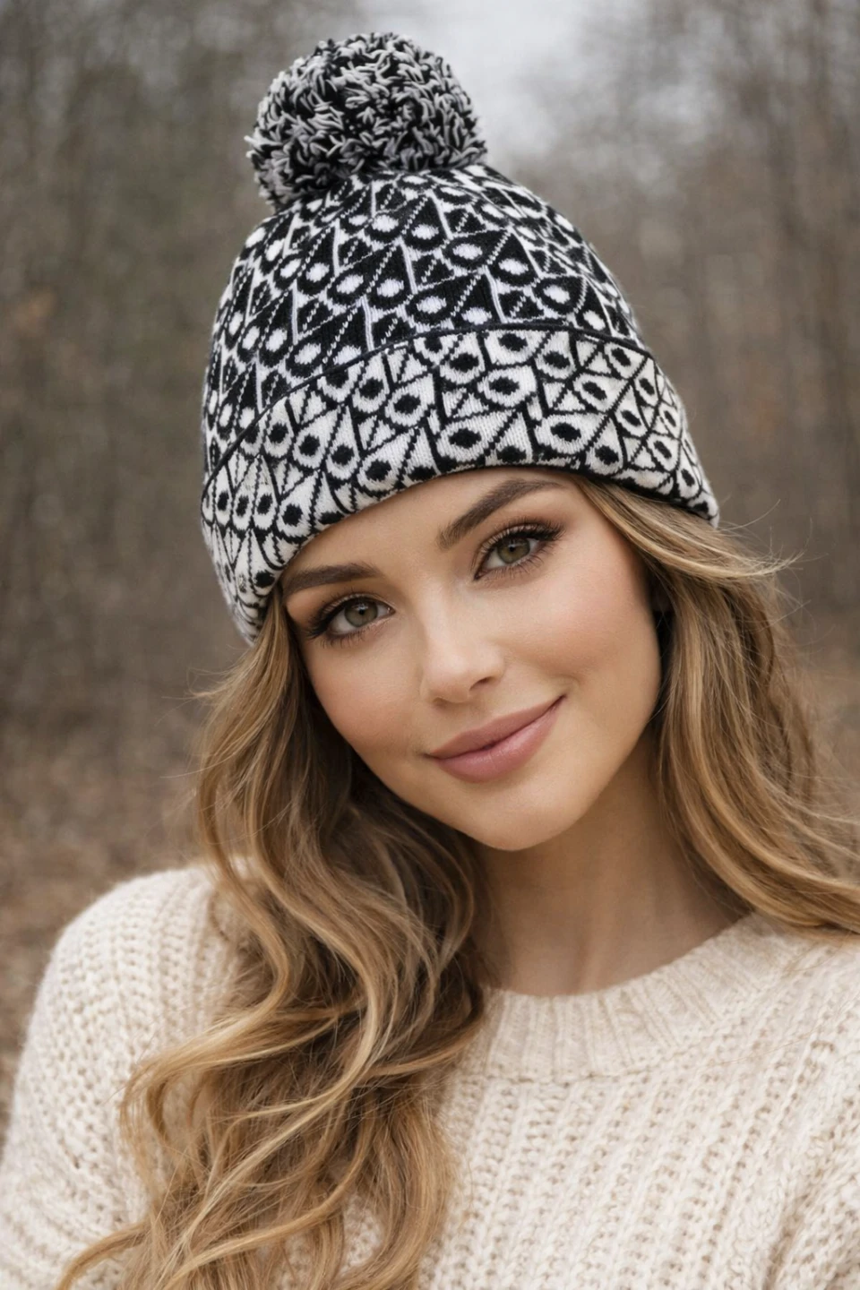 MOOSE KNUCKLES Beanie with Pom-Pom