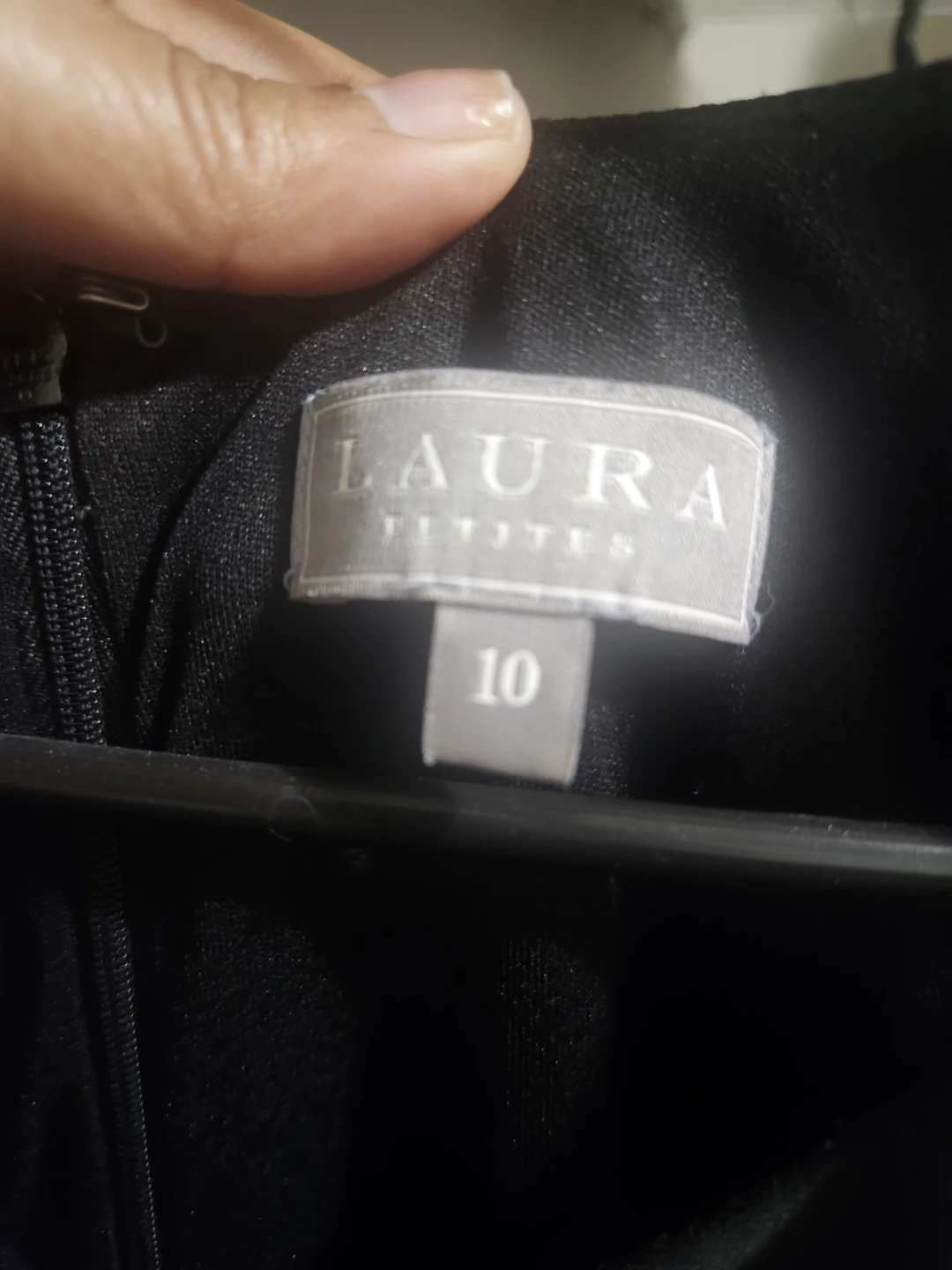 Laura Petite Black & White Two-Piece Dress Size 10 - photo 2