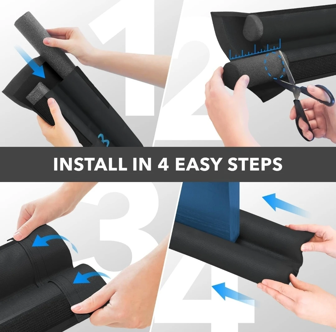 🌱Under Door Draft Stopper - Black - photo 4