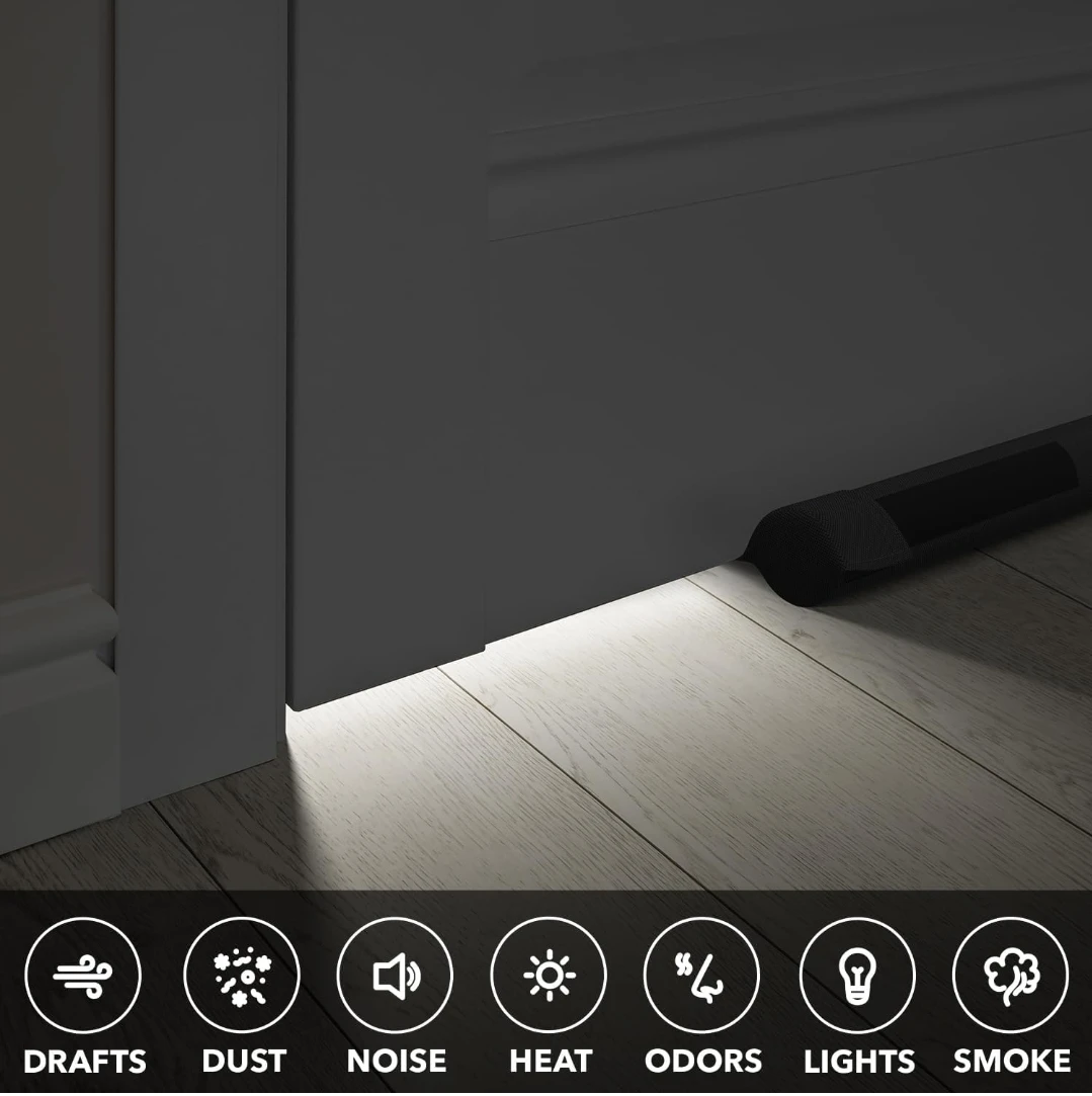 🌱Under Door Draft Stopper - Black - photo 5