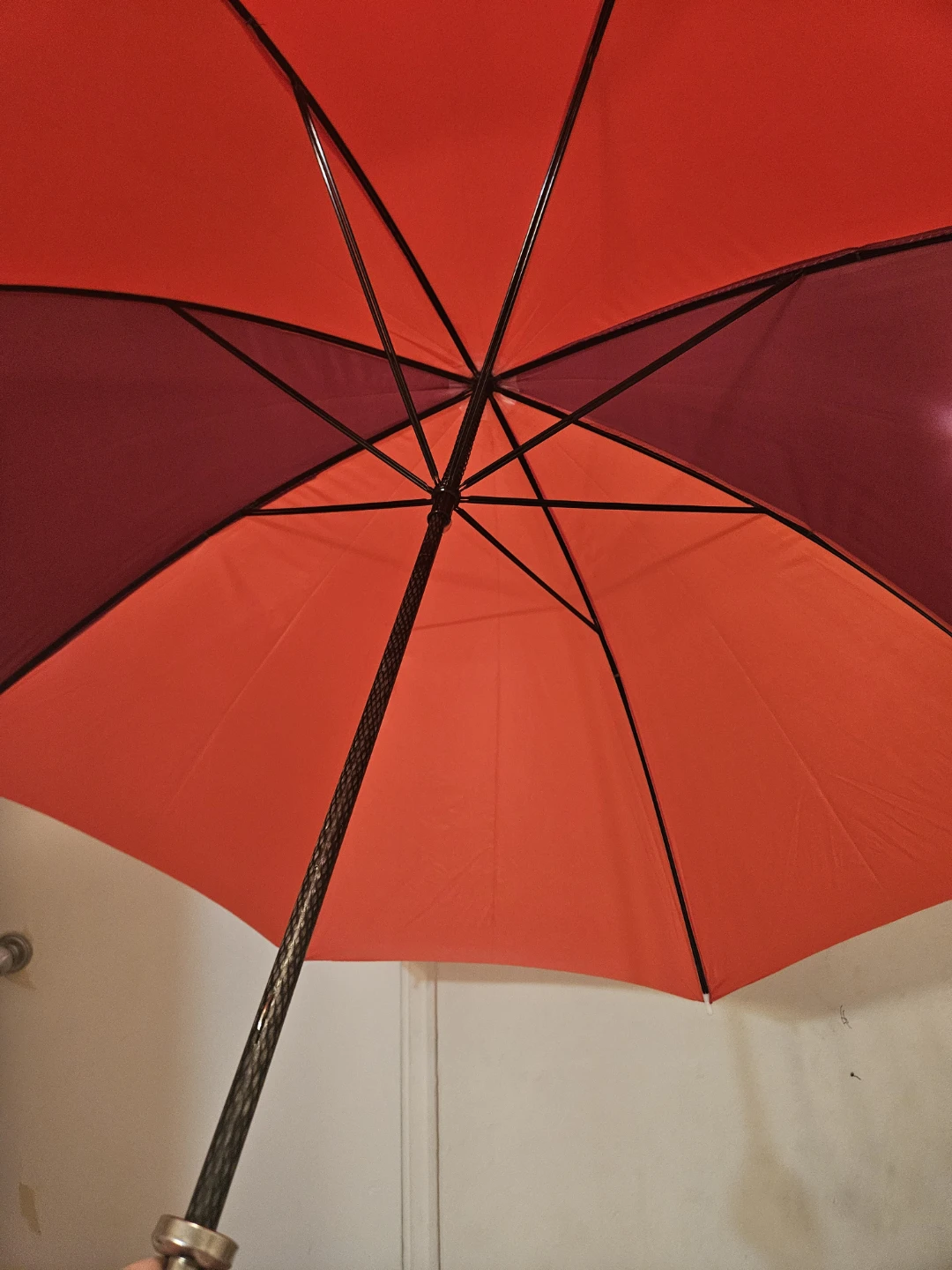 Two Umbrellas - Red & Grey Striped - photo 2