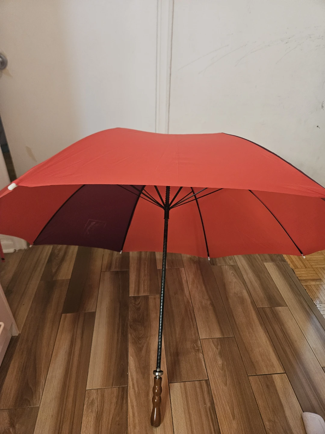 Two Umbrellas - Red & Grey Striped - photo 5