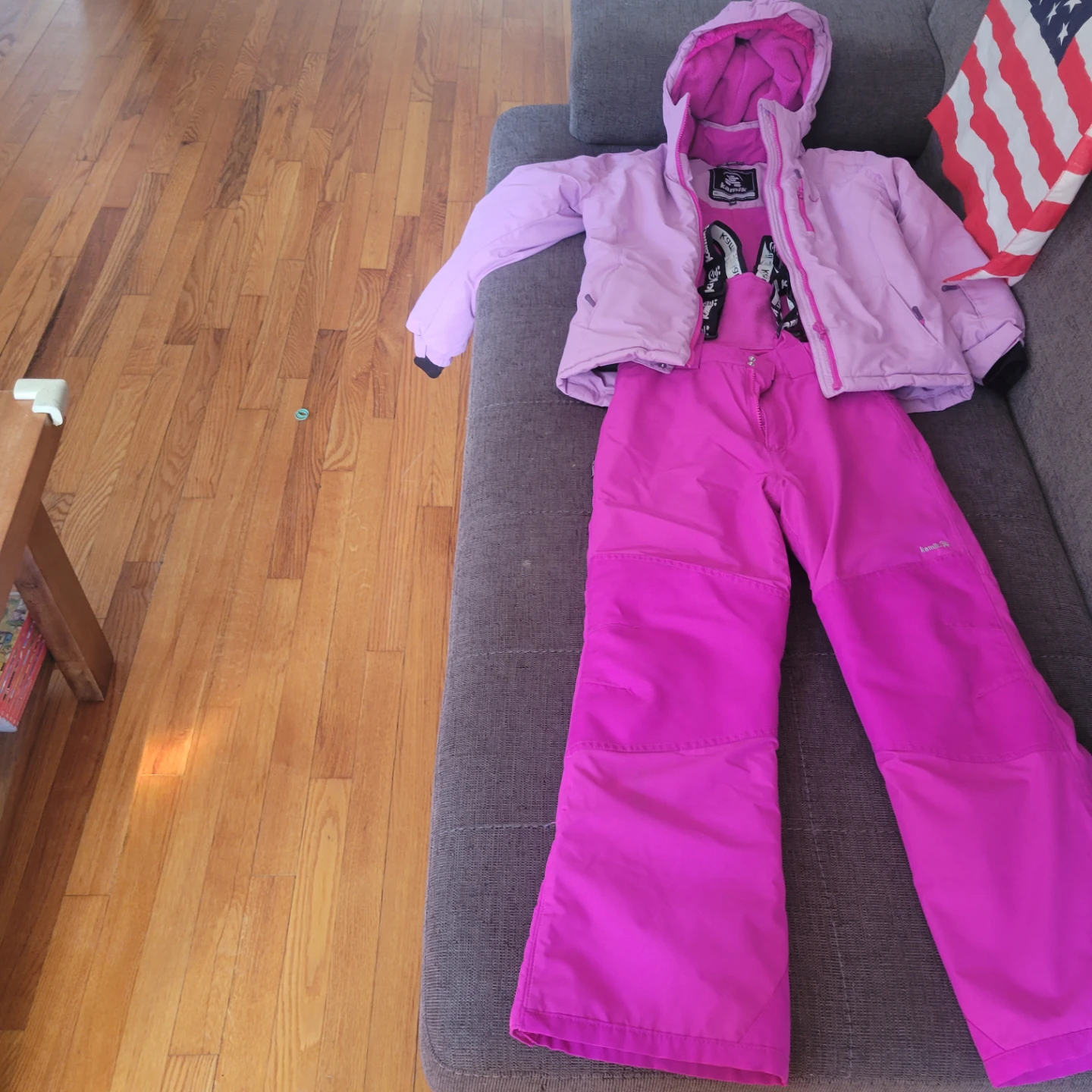 Kamik Girls Pink Ski Jacket and Pants Set - Size 10