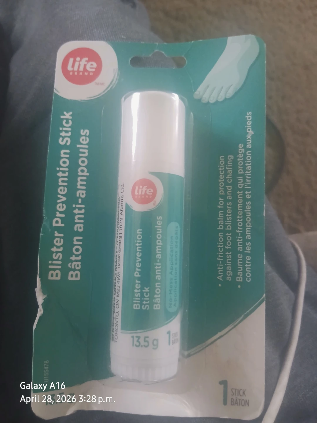 Life Brand Blister Prevention Stick - 13.5g