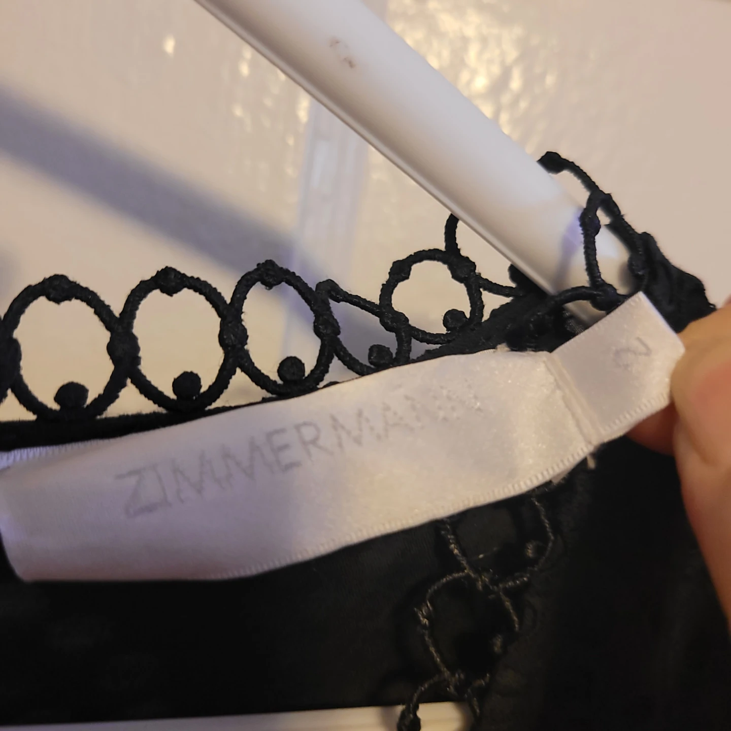 ZIMMERMANN Black Lace Tiered Mini Dress sz2 quiet luxury - photo 5
