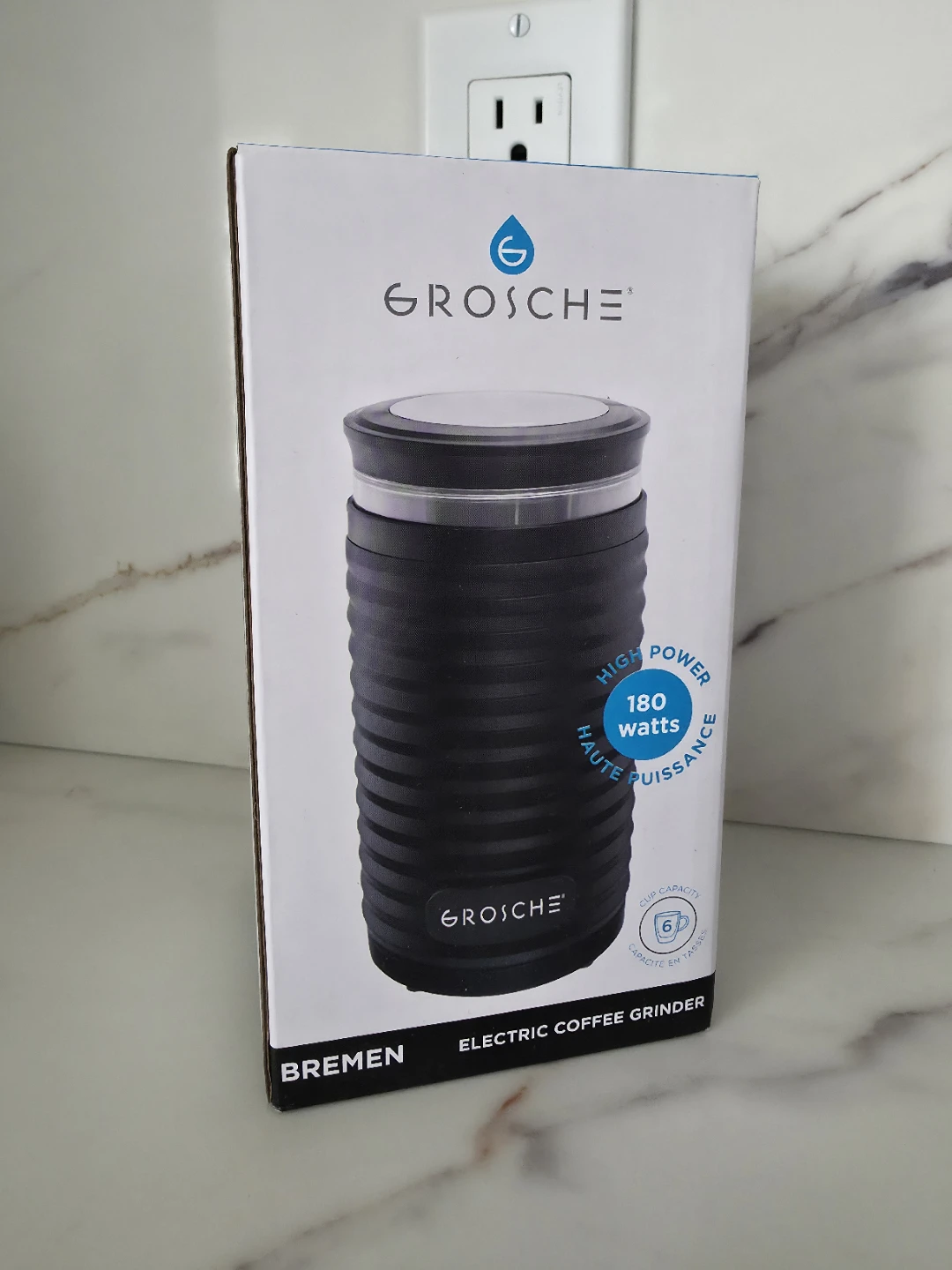 GROSCHE Bremen Electric Coffee Grinder - 180 Watts