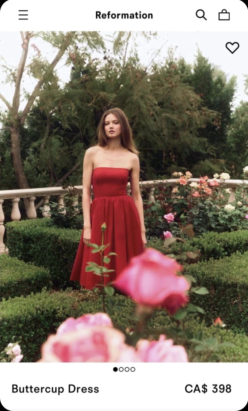 Reformation Red Dress