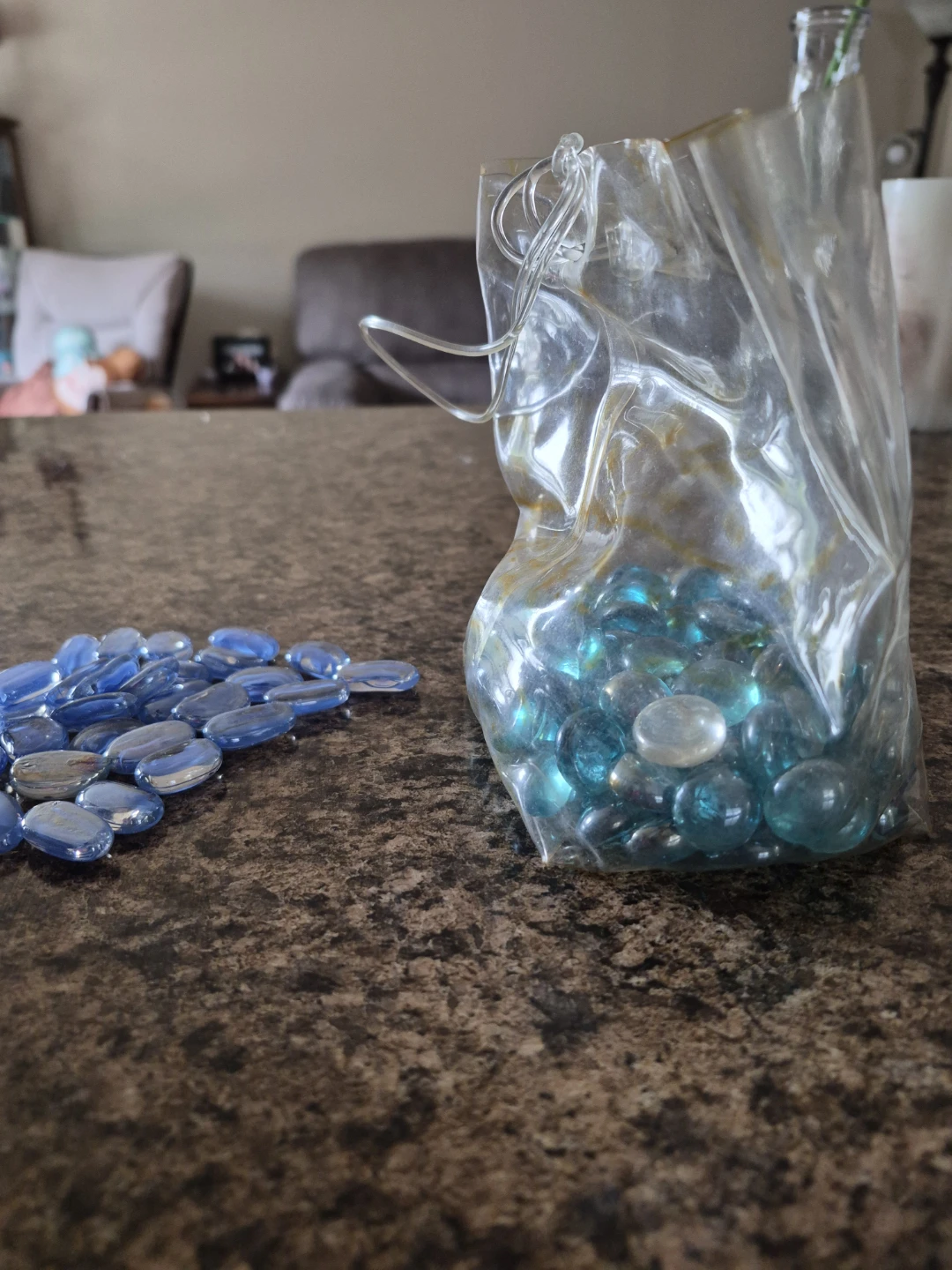 Decorative Glass Gems - Blue, Teal, and Dark Purple/Clear Mix - photo 4